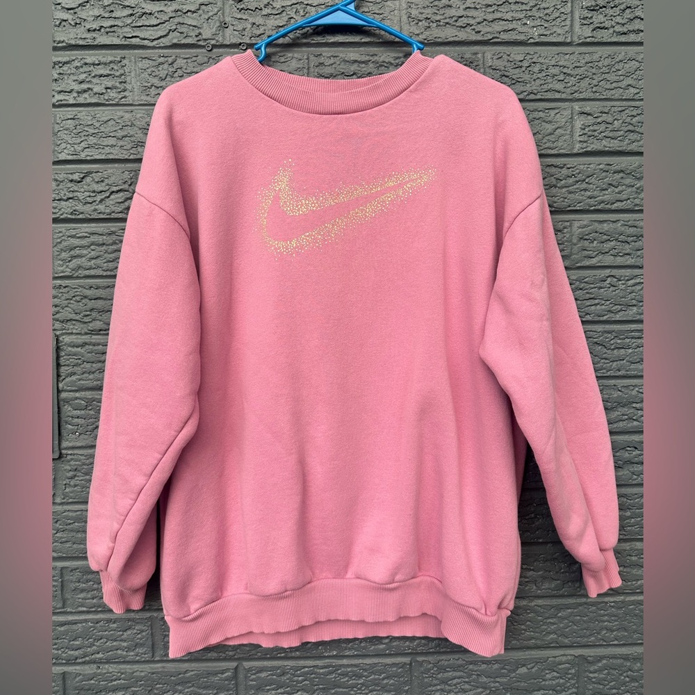Nike Pink Fleece Sweatshirt XL